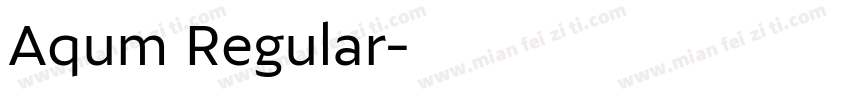 Aqum Regular字体转换